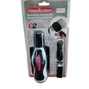 Groove Caddy G2 Motorized Rechargeable Golf Club Cleaner Nylon Brush Tool New PG